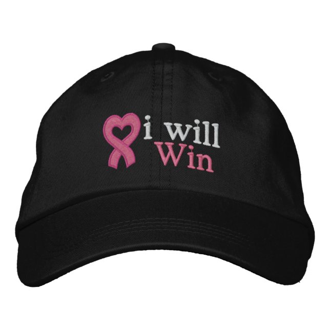 Breast Cancer I Will Win Embroidered Hat (Front)