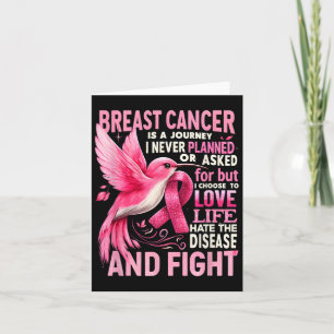 Breast Cancer Is A Journey I Never Planned Breast  Card