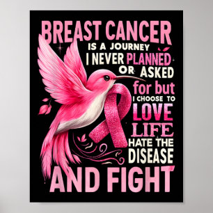 Breast Cancer Is A Journey I Never Planned Breast Poster