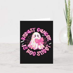 Breast Cancer Is Boo Sheet Awareness Halloween Gho Card