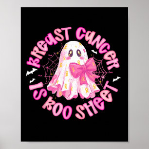 Breast Cancer Is Boo Sheet Awareness Halloween Gho Poster