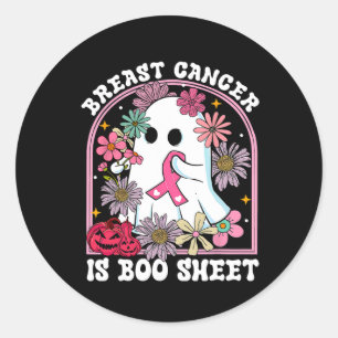 Breast Cancer Is Boo Sheet Breast Cancer Warrior H Classic Round Sticker