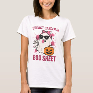 Breast Cancer Is Boo Sheet Funny Ghost Halloween T-Shirt