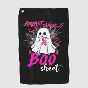 Breast Cancer Is Boo Sheet Halloween Breast Cancer Golf Towel