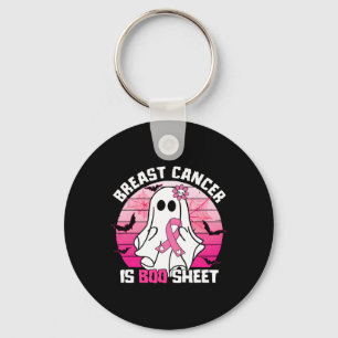 Breast Cancer Is Boo Sheet Halloween Breast Cancer Key Ring