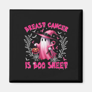 Breast Cancer Is Boo Sheet Halloween Breast Cancer Magnet