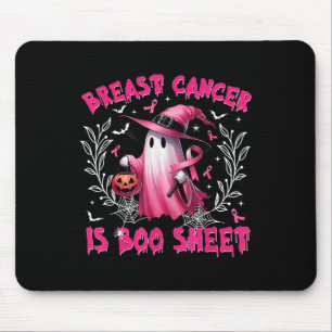 Breast Cancer Is Boo Sheet Halloween Breast Cancer Mouse Pad