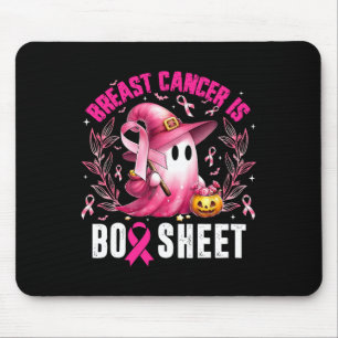 Breast Cancer Is Boo Sheet Halloween Breast Cancer Mouse Pad
