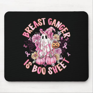 Breast Cancer Is Boo Sheet Halloween Breast Cancer Mouse Pad