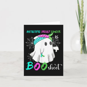 Breast Cancer Is Boo Sheet Halloween Costume  Card