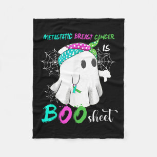 Breast Cancer Is Boo Sheet Halloween Costume Fleece Blanket