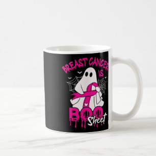 Breast Cancer Is Boo Sheet Halloween Support Squad Coffee Mug