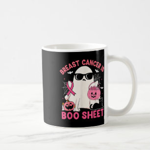 Breast Cancer Is Boo Sheet Pink Ribbon Halloween G Coffee Mug