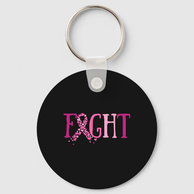 Breast Cancer  Key Ring (Front)