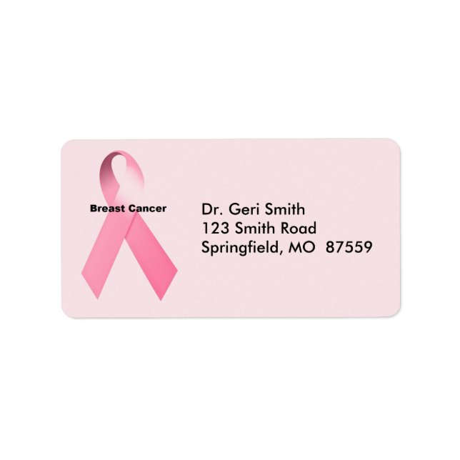 Breast Cancer Label (Front)