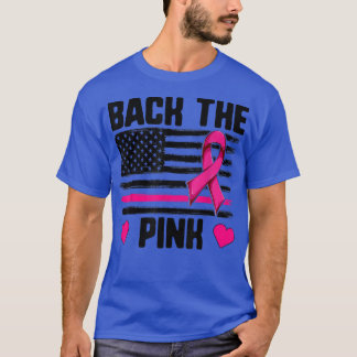Breast Cancer  Men Women, Back The Pink American F T-Shirt