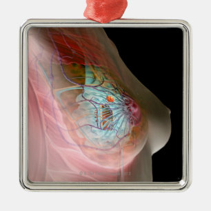 Breast Cancer Metal Ornament
