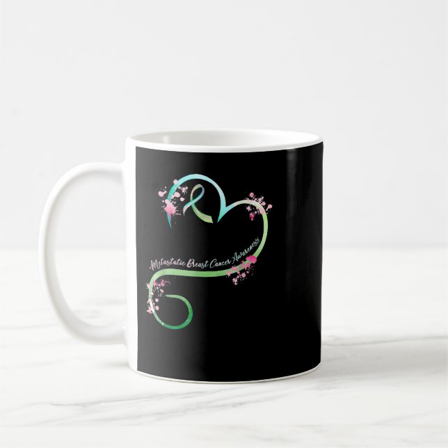 Breast Cancer Metastatic Breast Cancer Awareness H Coffee Mug (Left)