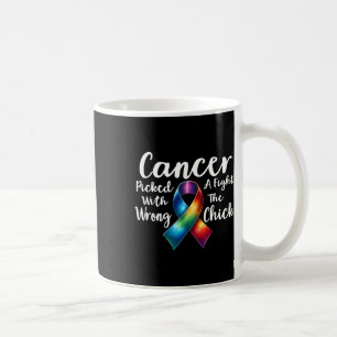 Breast Cancer Picked A Fight With The Wrong Chick Coffee Mug