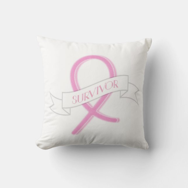 Breast Cancer Pillow Mastectomy Pillow Awareness (Front)