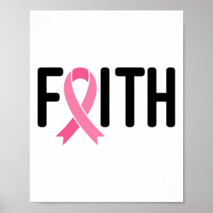 Breast Cancer Pink Ribbon Breast Cancer Women Warr Poster