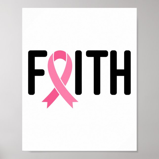 Breast Cancer Pink Ribbon Breast Cancer Women Warr Poster (Front)