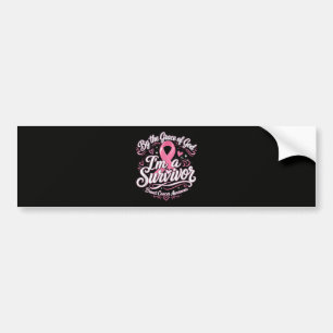 Breast Cancer Pink Ribbon Faith Awareness Bumper Sticker