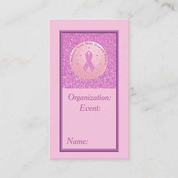 Breast Cancer Business Cards Zazzle AU