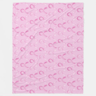 Breast Cancer Pink Ribbon Horizontal #breastcancer Fleece Blanket