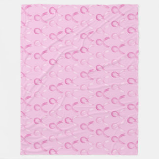 Breast Cancer Pink Ribbon Horizontal #breastcancer Fleece Blanket