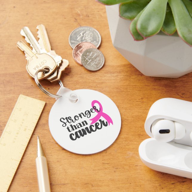 Breast Cancer Pink Ribbon Keychain (Desk)