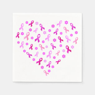 Breast Cancer Pink Ribbon Napkin