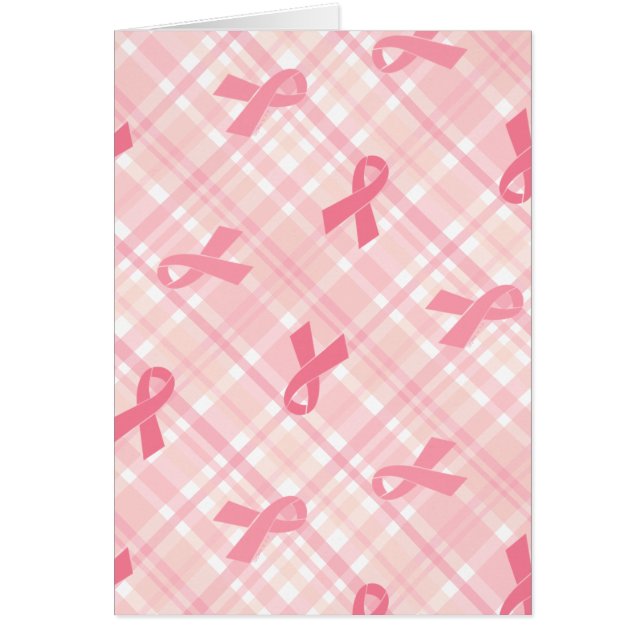 Breast Cancer Pink Ribbon Plaid Pattern (Front)