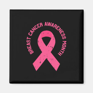 Breast cancer pink ribbon pocket awareness women magnet