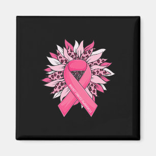 Breast Cancer Pink Ribbon Sunflower Breast Cancer  Magnet
