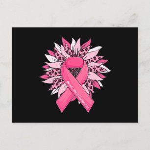 Breast Cancer Pink Ribbon Sunflower Breast Cancer  Postcard