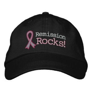 Breast Cancer Remission Rocks Embroidered Hat