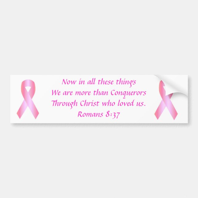 Breast Cancer Ribbon, Breast Cancer Ribbon, Now... Bumper Sticker (Front)