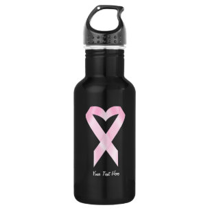 Breast Cancer Ribbon (customisable) 532 Ml Water Bottle