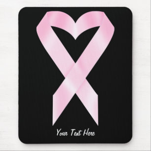 Breast Cancer Ribbon (customisable) Mouse Pad