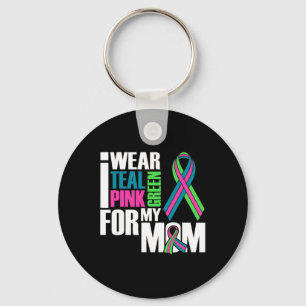 Breast Cancer Ribbon For Mum Cancer Awareness Key Ring