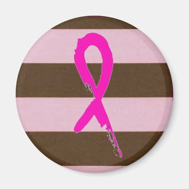 breast cancer ribbon magnet (Front)