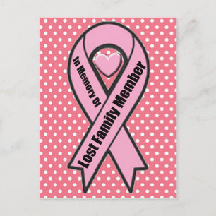 Breast Cancer Ribbon Postcard