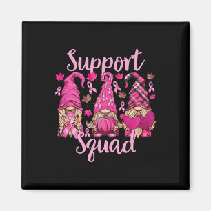 Breast Cancer Shirt For Women Gnomes Support Squad Magnet