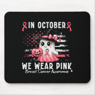 Breast Cancer Shirt For Women In October We Wear N Mouse Pad