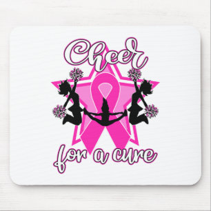 Breast Cancer Shirt Pink Ribbon Cheerleader Mouse Pad