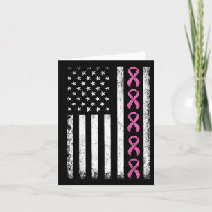 Breast Cancer Shirts American Flag Breast Cancer A Card