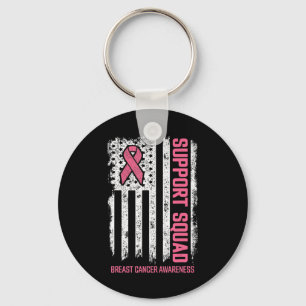 Breast Cancer Shirts Support Squad Breast Cancer A Key Ring