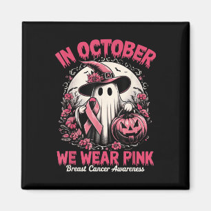 Breast Cancer Shirts Women Halloween In October We Magnet