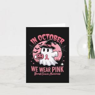 Breast Cancer Shirts Women Halloween October Wear  Card